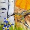 Columbine flower closeup